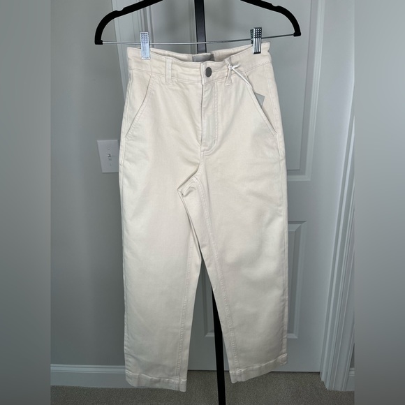 NWT EVERLANE The Straight-Leg Crop Pant in Stone, Size 0, 00 - Picture 4 of 11